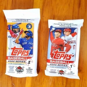 Topps Baseball 2022 Series Cards - Red and Blue